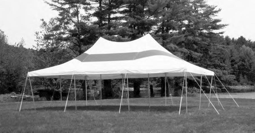Elite Party Canopy: Stylish backyard canopies with a distinctive peaked roof and optional color band. Elite Party Canopy Construction Features: 13-14 oz.
