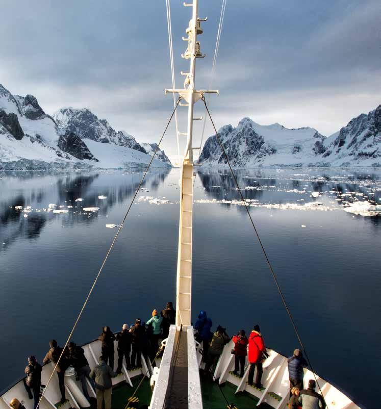 OUR PARTNERS ENVIRONMENTAL STEWARDSHIP From our very first Antarctic voyage in 1992, we have been committed to environmentally responsible tourism practices.