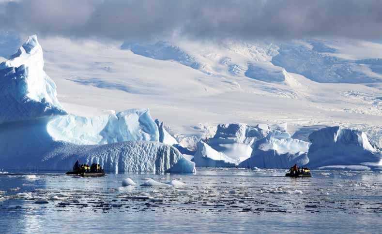 Expedition Highlights Seabird watching on Drake Passage, including petrels and albatross Rare attempt to sail into the often ice-filled Weddell Sea Perhaps visit fantastic fossil sites Vast, tabular