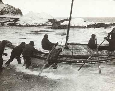 Only Shackleton s phenomenal leadership and the skills of men like Frank Worsely, Frank Wild and Tom Crean saved all 28 men.