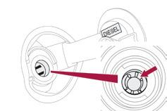 Zaštitni ventil za gorivo (Dizel)* Mehanički uređaj za sprečavanje sipanja benzina u rezervoar vozila koja koriste dizel gorivo.