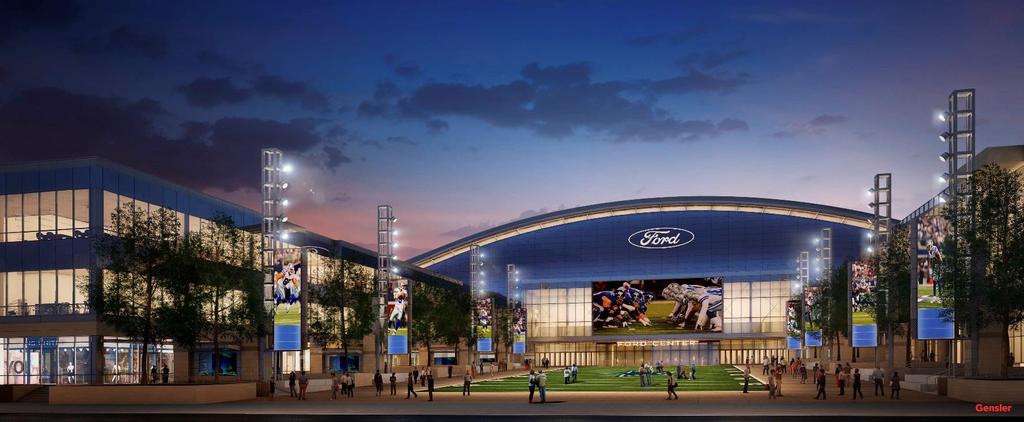 The Ford Center at The Star in Frisco Ford Motor Company & Texas Ford Dealers Long-term sponsorship & naming rights Publicly-owned, 557,881 SF, 12,000 seat