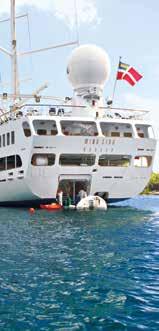 including cappuccino, espresso & other specialty non-alcoholic drinks Champagne Welcome Reception All onboard entertainment Use of all water sports equipment Access to Open Bridge Port charges &