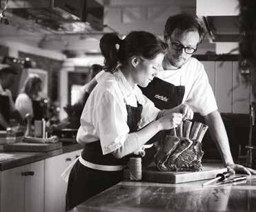 Each kitchen is headed by one of our skilled artisans, and being located at the heart of our Cotswold farm, we can provide guests with insights
