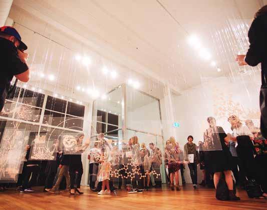 Guests can mingle in the gallery surrounded by the finest in local, national and international art and design.