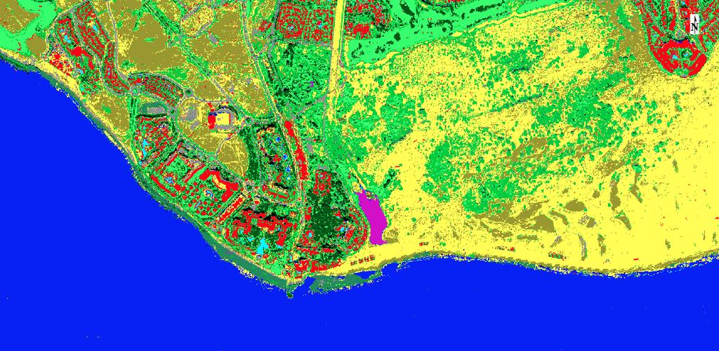 Land cover mapping with Data Fusion Lake Sea Pools Bare soil Sand Sea green Trees Shrubs Grass