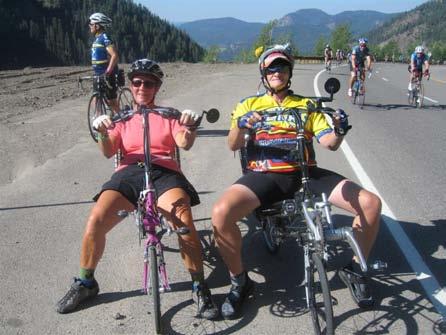 A new friend, I met on the way up. Same bike as mine. Lee Ann and her husband are from Denver.