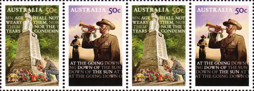 David Mallen Australian Light Horse minisheet released on 14 th May at the Israel World Stamp Championships. There were a total of 29 variations for the ANZAC issue at a cost of $49.40.