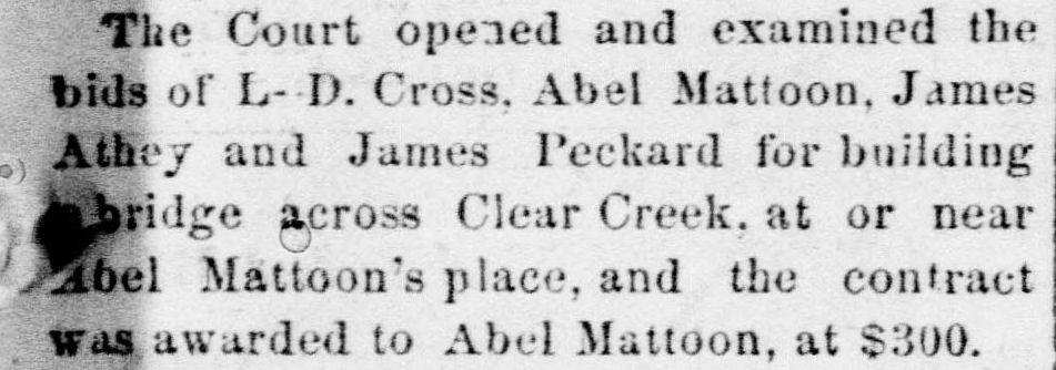 Richardson household 2 dwellings away] [Oregon City Enterprise, May 25, 1867 p.