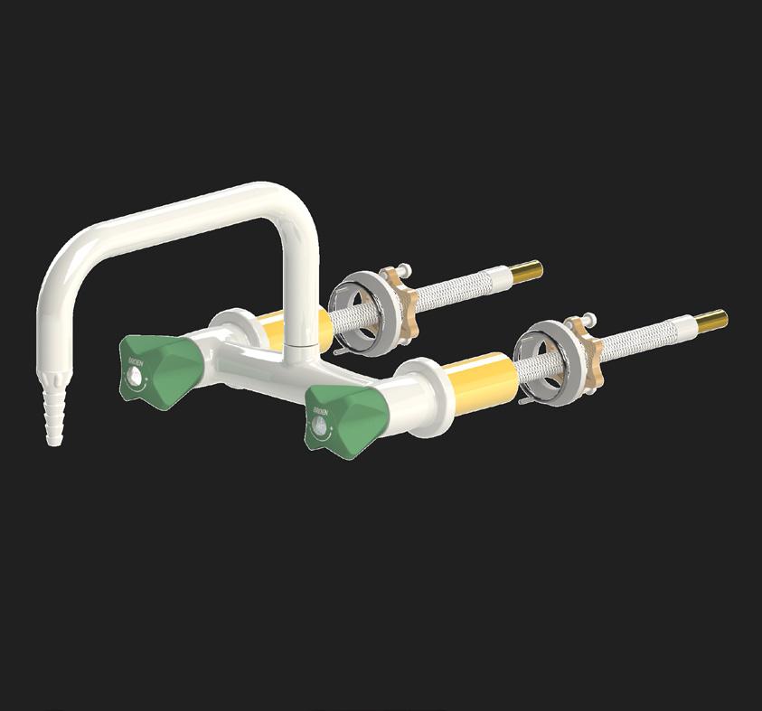 Temperature range: 0-65 C Test pressure: 1 x working pressure Weight: 1.7 kg Bench mounted model 116mm 700mm hose with OD 10mm inlet connection 60mm S 180mm M30x1.