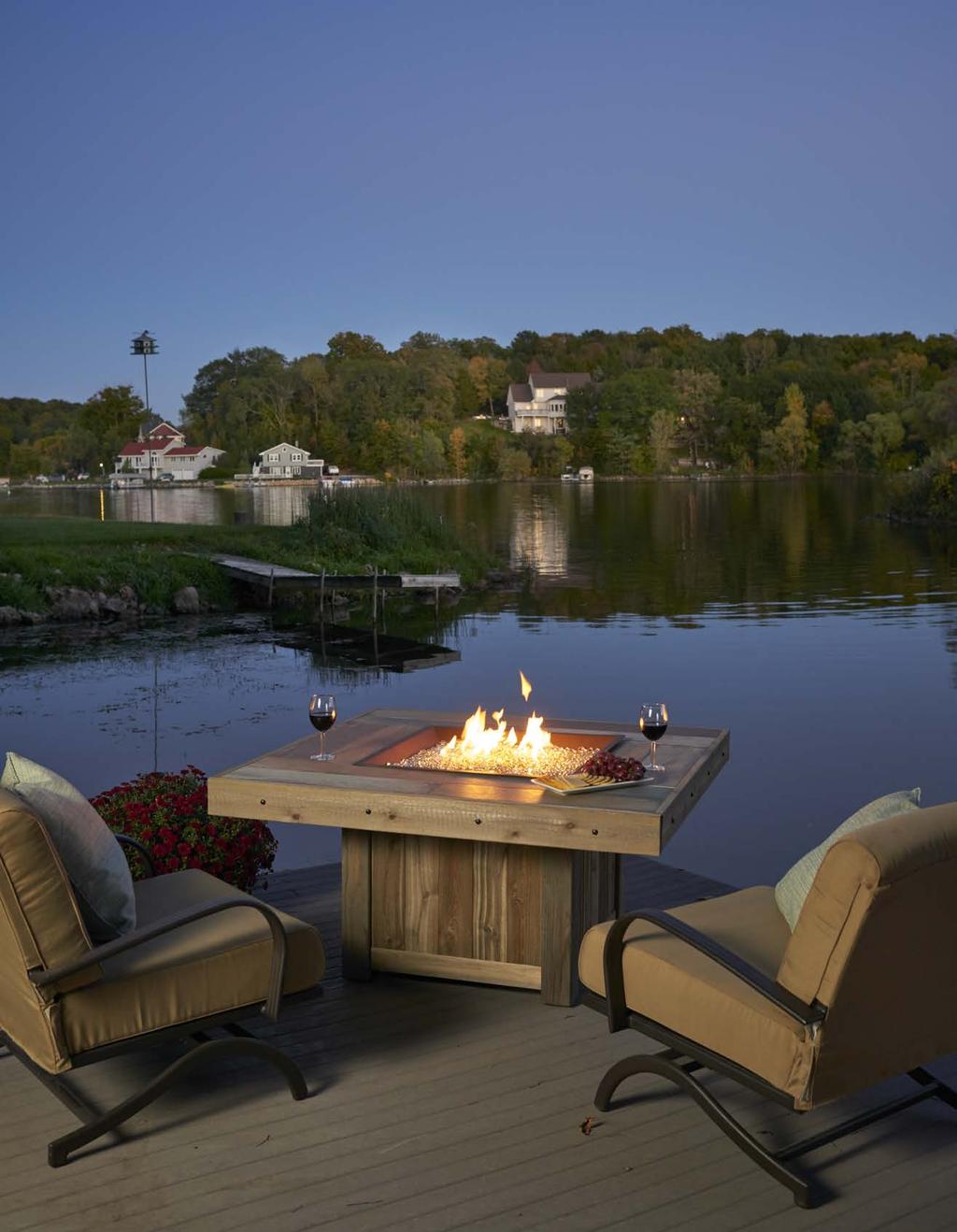 fire tables & fire pits Light up the night and add ambiance to your outdoor space with a beautiful fire pit or fire table.