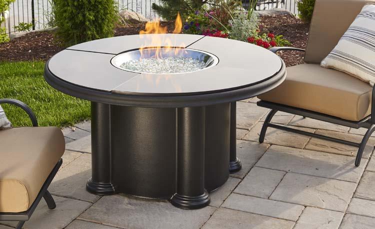 cove fire bowl Supercast concrete bowl with CF-30 stainless steel burner