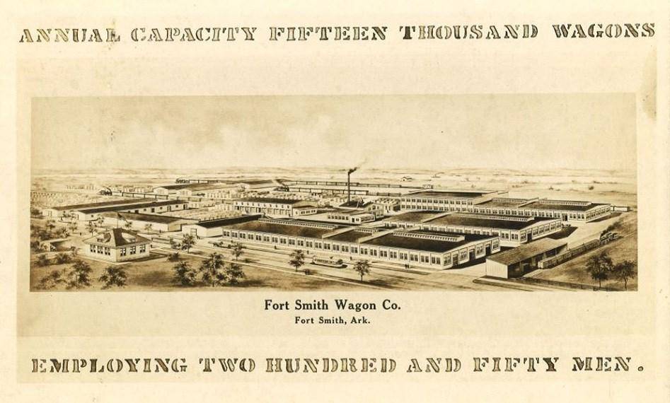 Fort Smith Wagon Company was one of only a few major industries located in Fort Smith on the Greenwood Branch, rather than the older Fort Smith Branch or the Suburban.