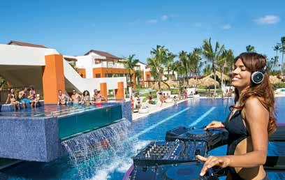 Breathless Riviera Cancun Resort & Spa Nestled between the Caribbean Sea and the Lagoon of Bahia Petempich, Breathless Riviera Cancun Resort & Spa is a vibrant, chic and modern all-suite resort