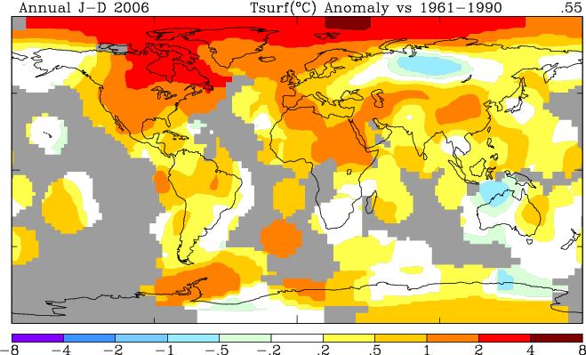 2006 Temperatures: Departures from Normal