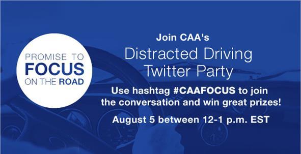 Twitter Party #CAAFocus tag appeared more than 12.