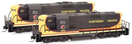 YOUR SOURCE FOR Z Northern Pacific Road Numbers NP 373/374 NEW Z SCALE GP-9 LOCOMOTIVE!
