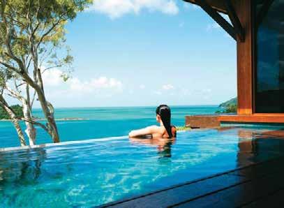 qualia s sun-drenched northern aspect provides the ideal location to appreciate the passing beauty of each day, with a choice of sixty extremely private individual pavilions, many of which have a