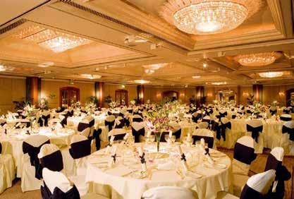 Versatile as well as eye-catching, The Ballroom can be used as one large space or divided into three separate soundproofed