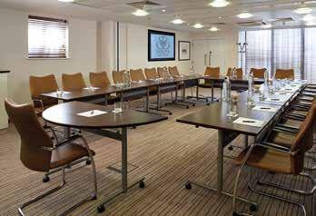 Balmoral Suite: Seating up to 6 classroom-style or 35 theatrestyle, this suite is a modern space for seminars and workshops.