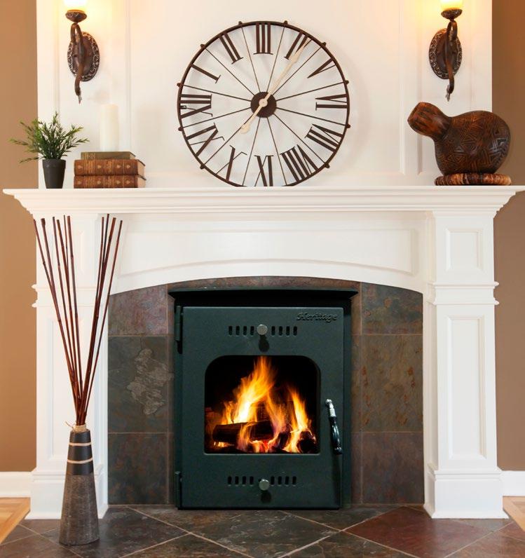 This steel bodied wrap around boiler stove is fitted with a cast door and