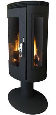 stove, the Brandon 16kw is and ideal stove for an open plan house.