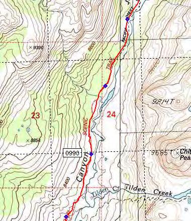 5-8358 ft TR0986 - Tiltill Valley trail