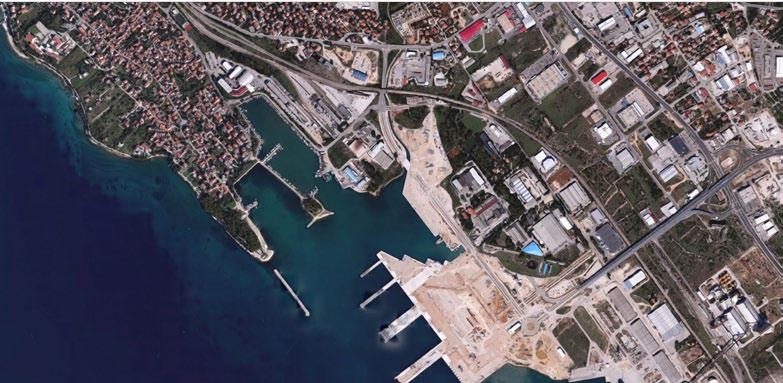 80 Possible construction of warehousing/sales facilities and public utility infrastructure The land plot is part of a complex covered under the Zadar municipal zoning plan.