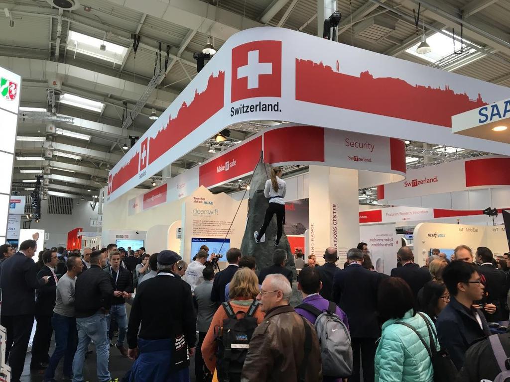 SWISS Pavilion Benefits Platform for established companies, start-ups and research institutes Prominent networking and market place Strong visibility / Swissness Your first step into new markets