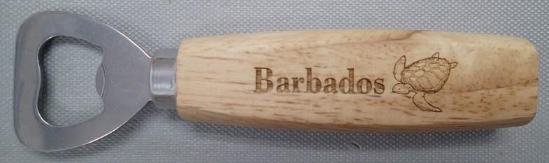 KNIFE IN PVC BOX Engraved with Barbados & a