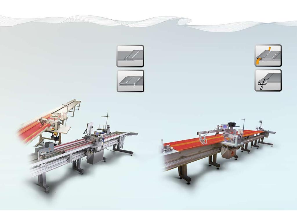 Sewsy - Line Machines from the series Sewsy - Line are semi-automatic sewing plants for efficient and accurate joining and side hemming of awning panels.