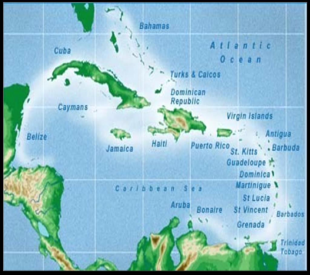 Setting the Regional Context The Caribbean The Caribbean small states are a diverse set of countries: - Commodity Exporters (T&T, Guyana, Belize, Suriname together produce oil/gas, minerals and