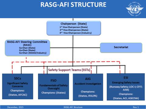 Chairperson of the RASG-AFI and Boeing representing the Industry (see Figure 1). A Joint APIRG-RASG/AFI Coordination Task Force, which was established by the RASG-AFI/3 Meeting.