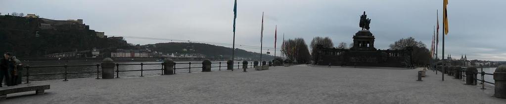 Dienstag Visit Koblenz Walk to Deutsches Eck Walk around