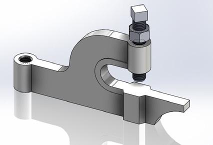25L extended c-clamp with locknut Plain Malleable Iron (25LB) Designed for attachment to beams where flange thickness does not exceed 3/4 and where it