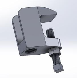 FIG. 61 wide mouth beam clamp 61D ONLY Variants: Plain Malleable Iron (61B) FIG.