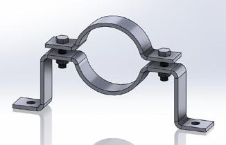 95 offset pipe clamp Plain Carbon Steel (95B) Hot-Dip Galvanized (95HDG) T-316 Stainless (95SX) Electro-Galvanized (95G) T-304 Stainless (95SS) Designed for supporting horizontal or vertical pipe