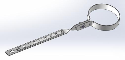 FIG. 237 dwv (drain, waste, vent) hanger Pre-Galvanized (237G) Plastic Coated (237PC) Designed for the support of PVC or ABS DWV pipe from wood joists. Evenly spaced holes allow for proper pipe pitch.