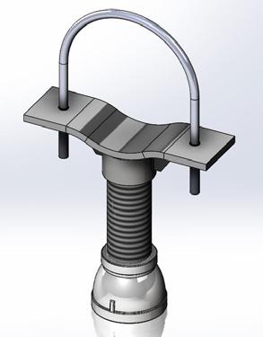 FIG. 427 adjustable pipe saddle support with u-bolt Plain Carbon Steel (427B) Hot-Dip Galvanized (427HDG) Designed to be used in conjunction with a base stand to support horizontal pipe.