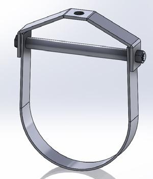 FIG. 11DIP clevis hanger for awwa ductile iron and pvc c-900 pipe PLAIN H.D.G. SS SX.