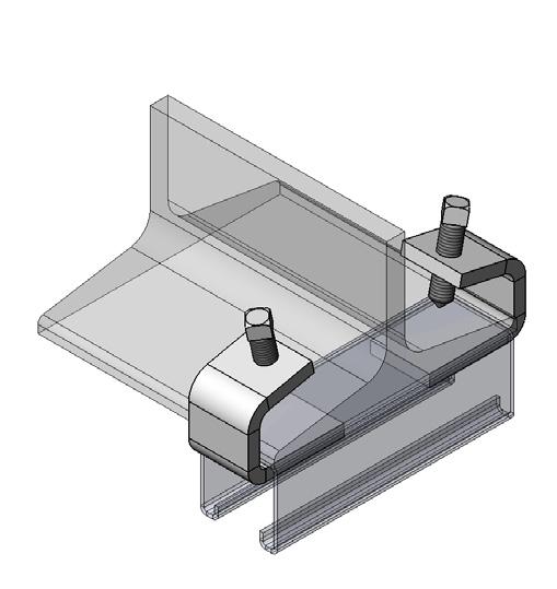 thick Clamp requires 1/2"-13 HCS and 1/2" channel nut, order separately.