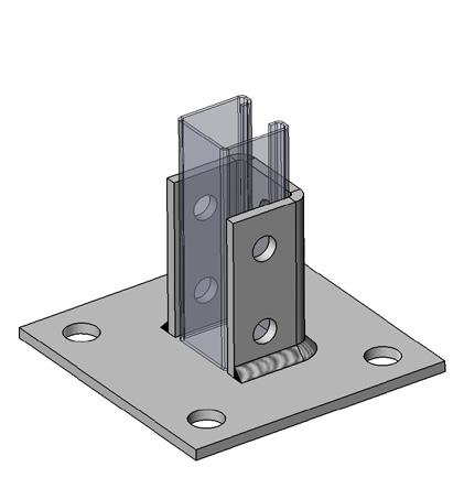7510-RT rooftop support block Variants: 100% Recycled Rubber Base with