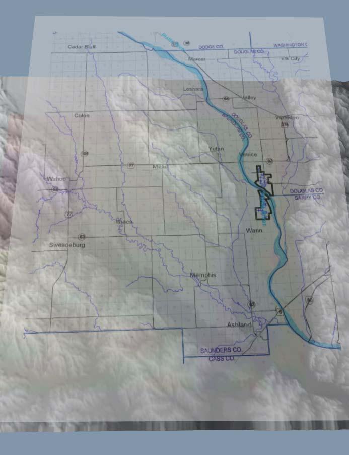 Hydrogeologic Setting GW Flow Shaded Relief Map of Study Area GW Flow Platte River Alluvial