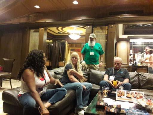 The Hospitality Suite served as a comfortable place for our attendees to get together with old and new friends and share a sea story and a