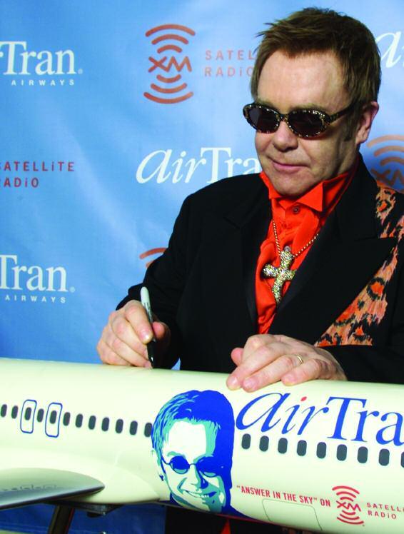 profile AirTran Airways, with the help of legendary musician Elton John, raised the bar on customer amenities when it launched XM Satellite Radio programming.