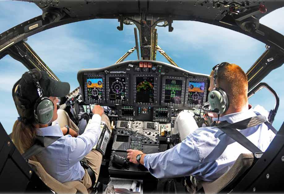 MODERN PILOT WORKSTATION Designed by Pilots for Pilots COGNITIVE WORKLOAD REDUCTION FEATURES: Four Axis AFCS with Rig Approach Enhanced Ground Proximity Display and