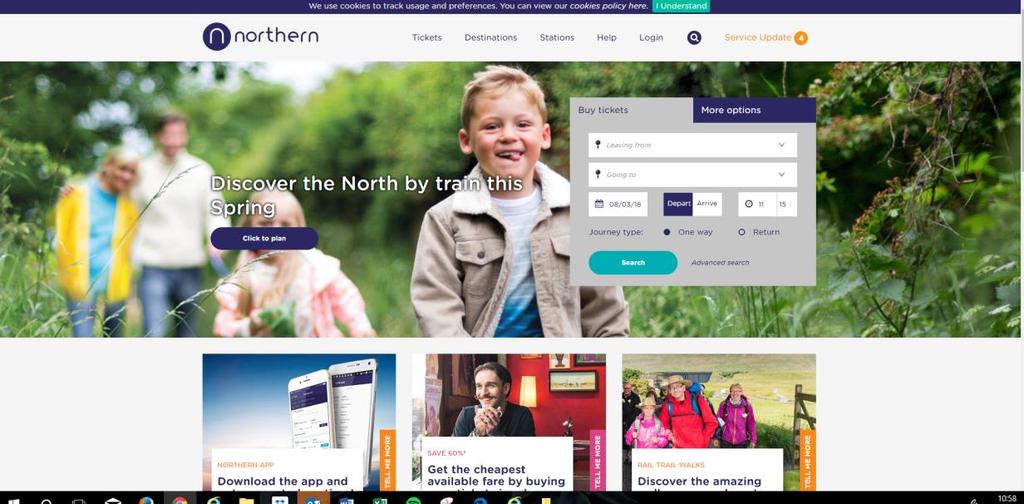 Northern On the Northern website the journey planner is still showing the train running as normal.