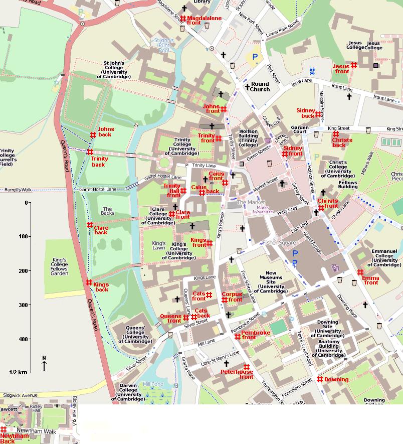 CAMBRIDGE COLLEGES MAP Westminster College