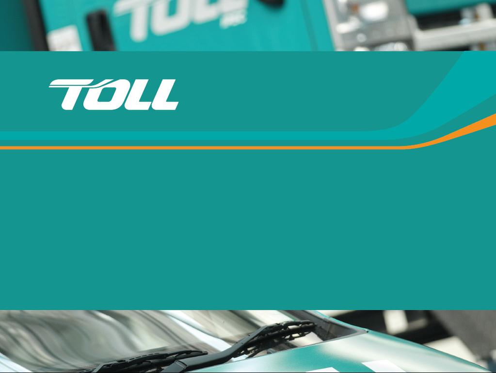 Toll Holdings Limited 2012 Full Year Results Presentation Brian Kruger,