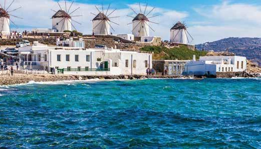 HOMERIC ISLANDER A 10 Days from $2175 Athens, Mykonos, Santorini MYKONOS, voted as one of Europe s best islands, has enchanted visitors with its traditional architecture, whitewashed houses, tiny